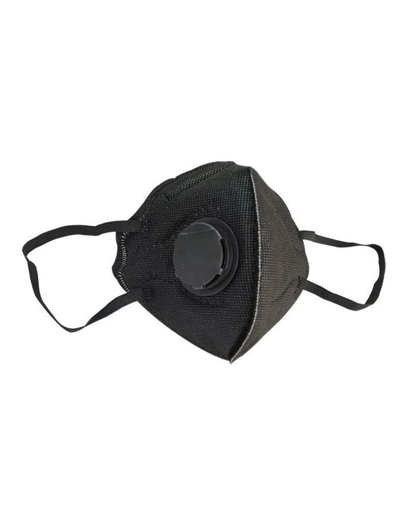 Reusable Face Mask Brown Pattern with Valve Breathing Filter - TDI